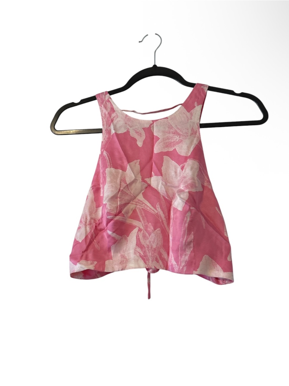 Free people sz 0 Pink Floral Lace-Up Back top and skirt - Picture 3 of 8